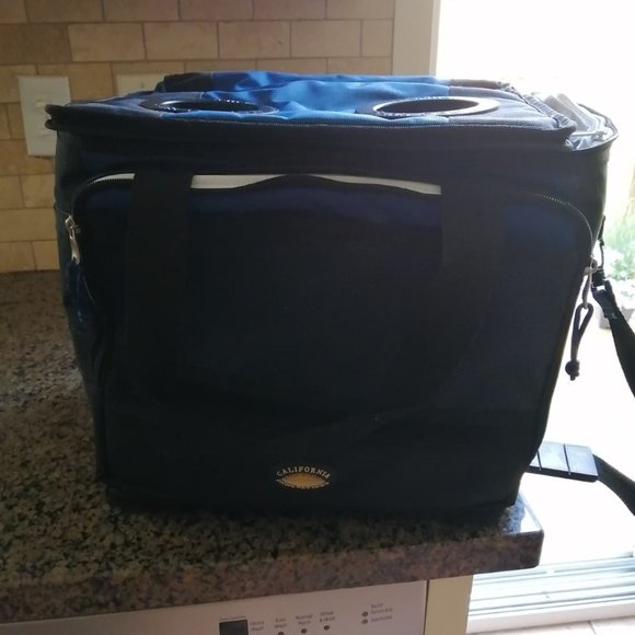 food carrier , double layers with zipper for storage two drinks - Picture 3 of 3